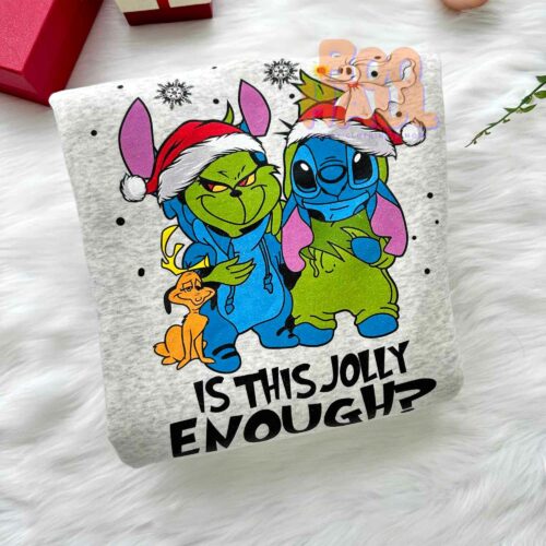 Stitch Grinch Is This Jolly Enough Sweatshirt