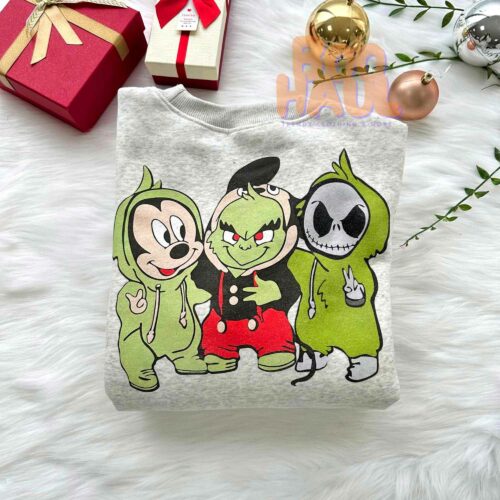 Stitch And Grinch Christmas Sweatshirt