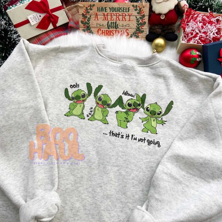 Stitch Grinch Ohhh Ahhhh Christmas Sweatshirt