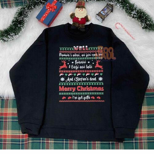 The Vampire Diaries Ver 2 Christmas Ugly Sweatshirt