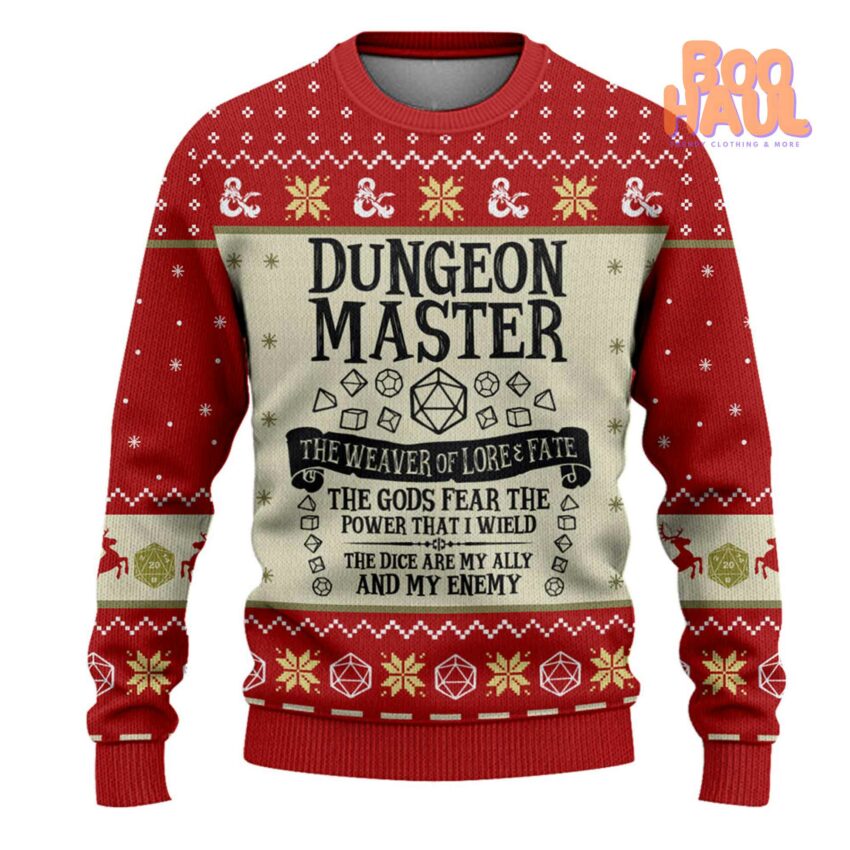 Dungeons & Dragons DND Ugly Christmas Sweatshirt