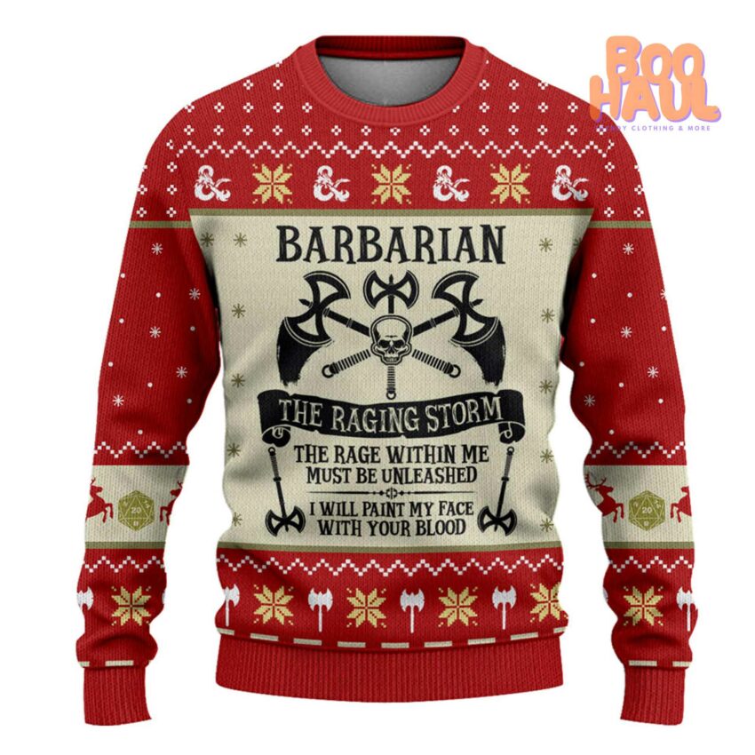 Dungeons & Dragons DND Ugly Christmas Sweatshirt