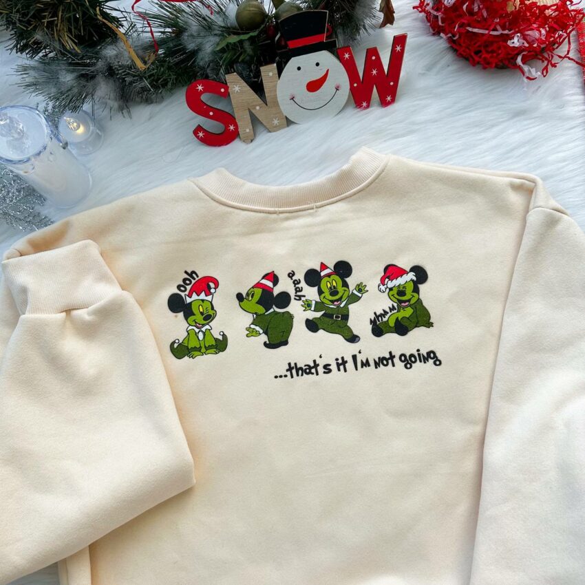 Mickey x Grinch Christmas Sweatshirt