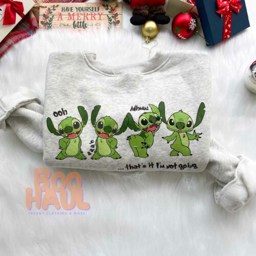 Stitch Grinch Ohhh Ahhhh Christmas Sweatshirt