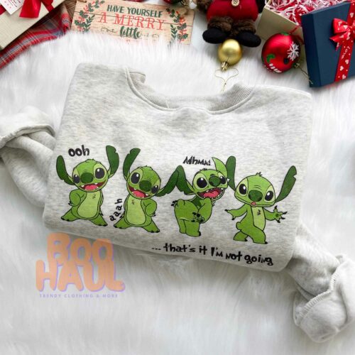 Stitch Grinch Ohhh Ahhhh Christmas Sweatshirt