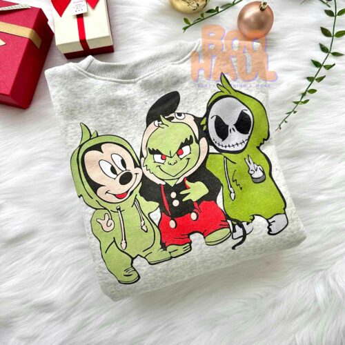 Stitch And Grinch Christmas Sweatshirt