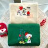 Christmas Dog and Cat Embroidery Sweatshirt