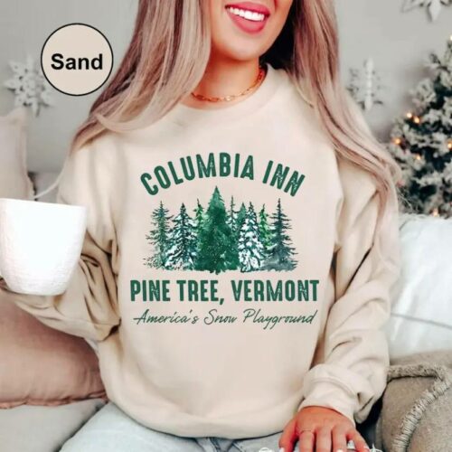 White Christmas Movie with Pine Tree Unisex Sweatshirt Hoodie T-Shirt