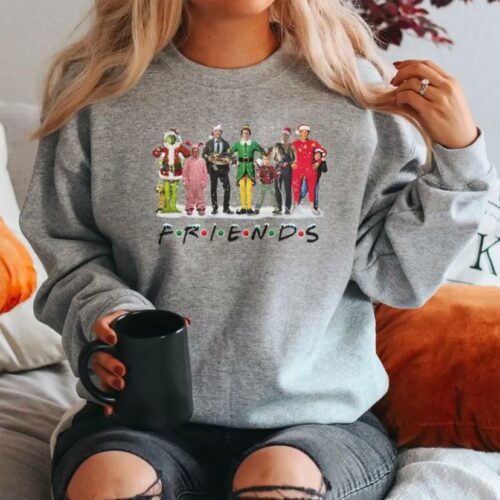 Christmas Movies With Friends Unisex Sweatshirt Hoodie T-Shirt