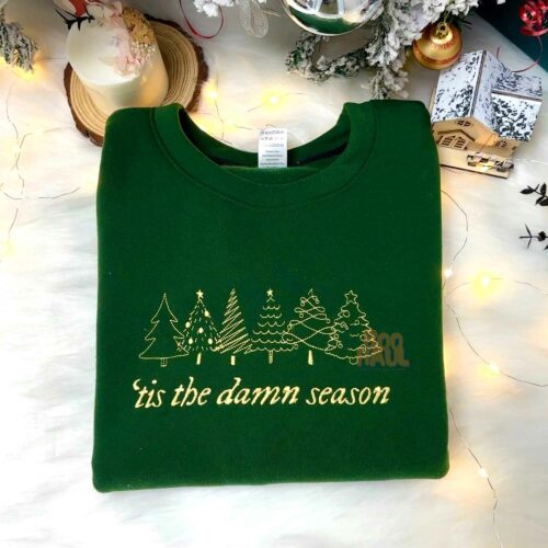 Tis Damn Season Embroidered Sweatshirt