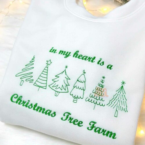 Christmas Tree Farm Embroidered Sweatshirt