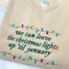 Mickey and Minnie Christmas Faux-Embroidery Sweatshirt