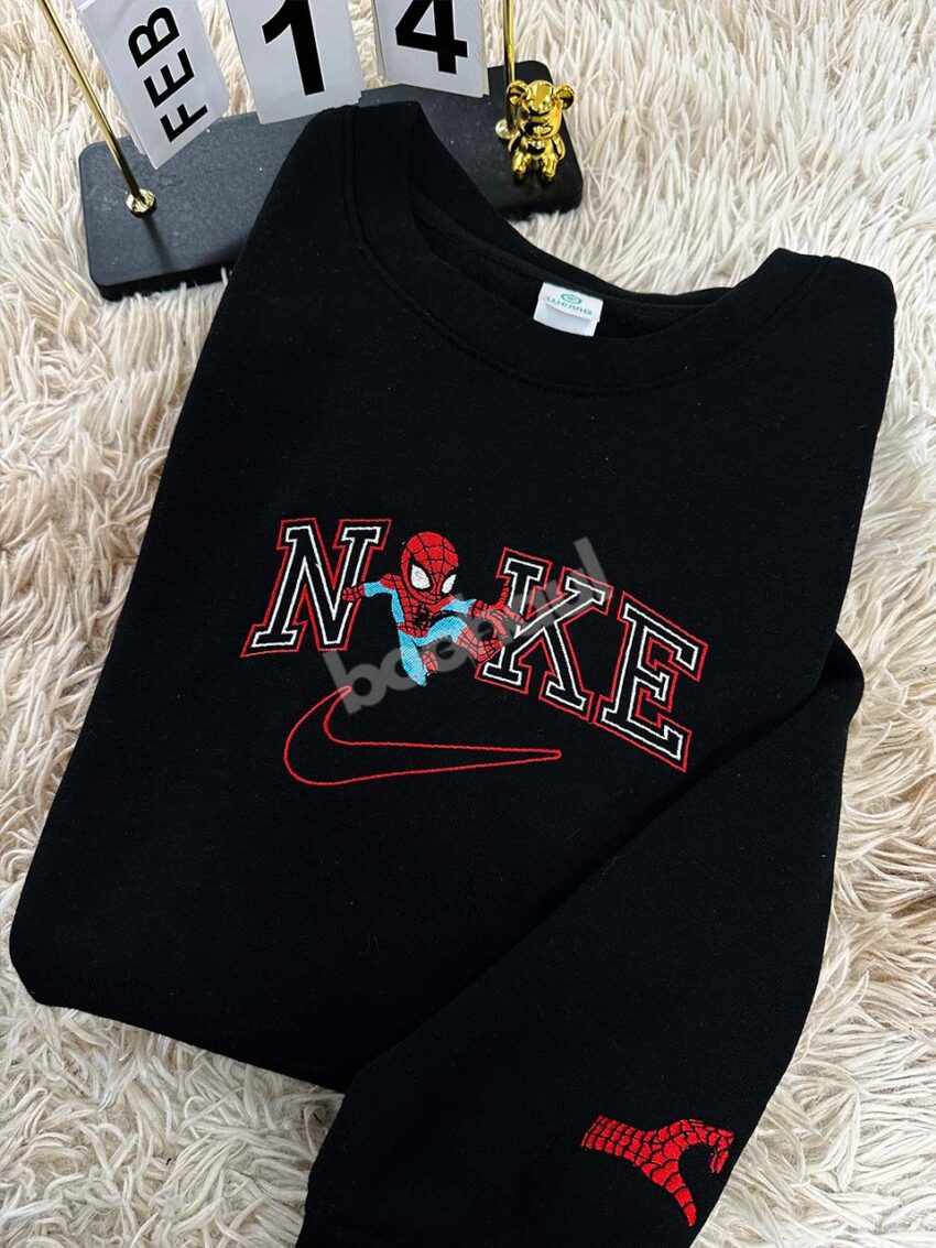 Spiderman and Spiderwoman – Embroidered Shirt