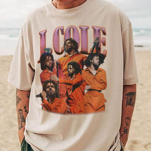J Cole Orange Jumpsuit Vintage Shirt