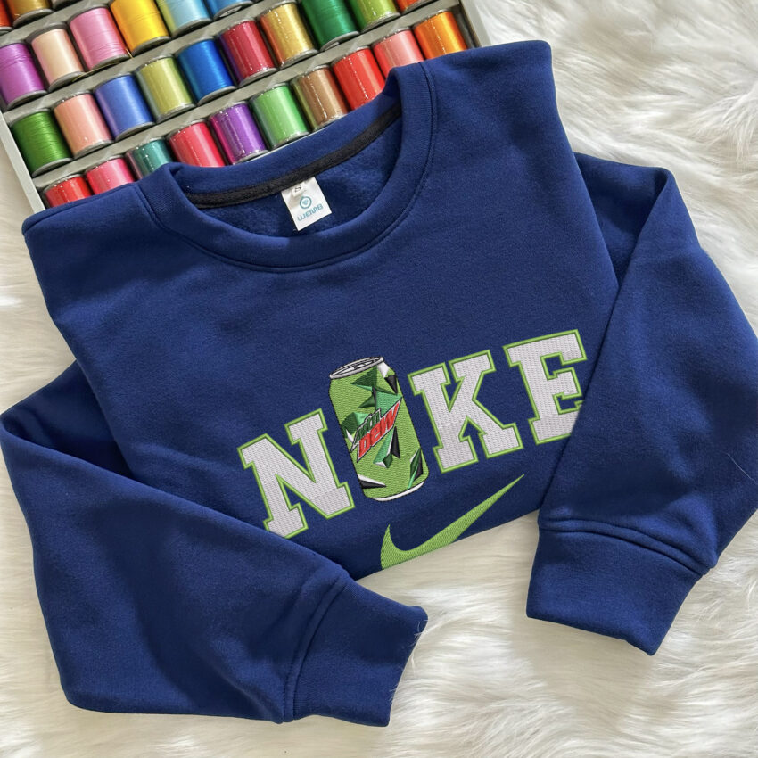 NK Mountain Dew Embroidery Sweatshirt – Hoodie – T-Shirt