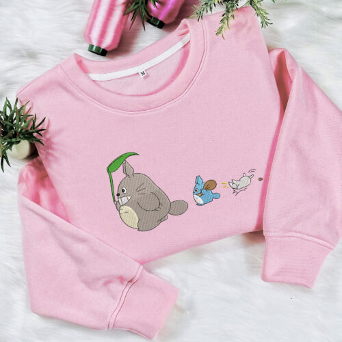 Totoro Embroidery Sweatshirt 2