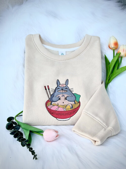 Totoro Embroidery Sweatshirt 3