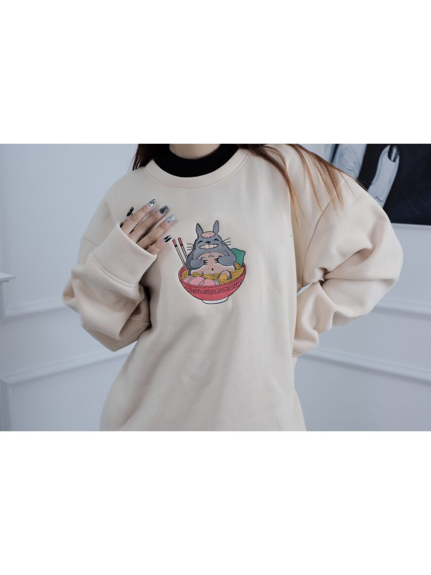 Totoro Embroidery Sweatshirt 3