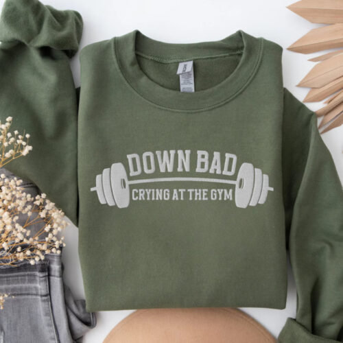 Taylor Swift Down Bad song Embroidery Sweatshirt