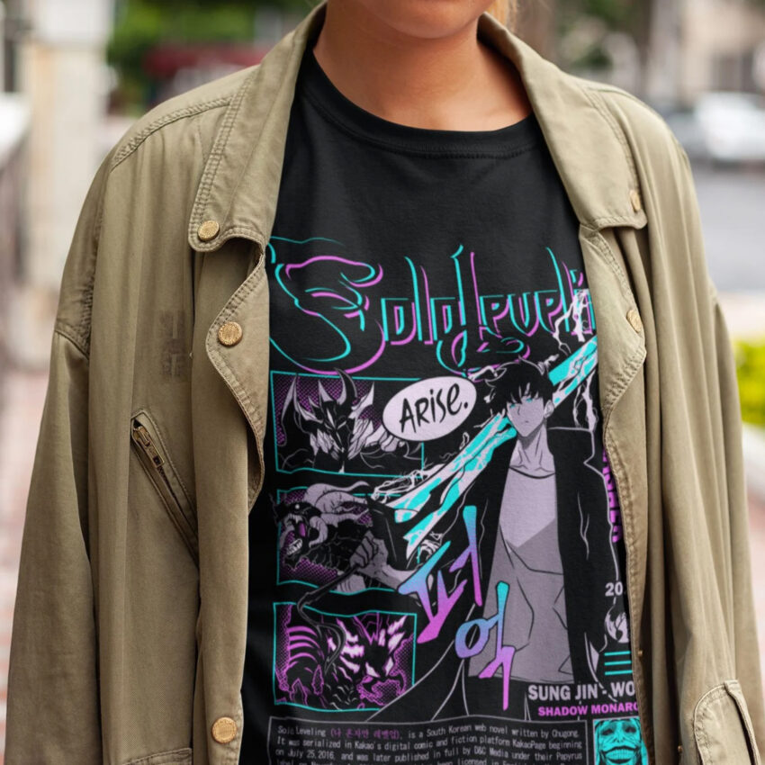 Vintage Anime Solo Leveling Shirts