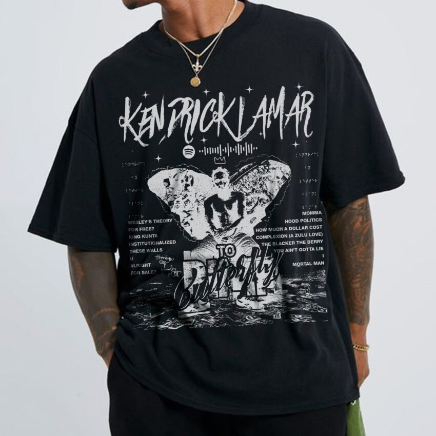 Kendrick Lamar Butterfly Album  Vintage – Shirt