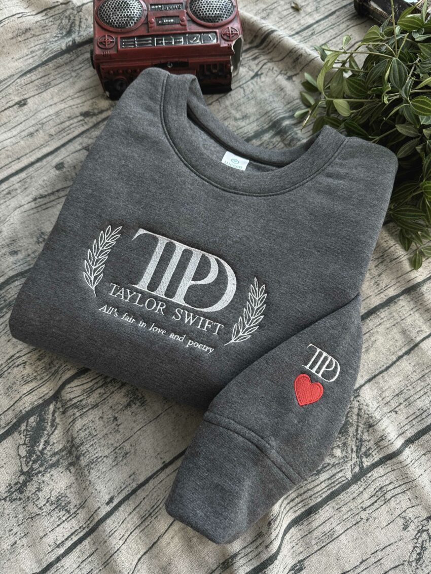 Taylor Swift The Tortured Poets Department Album Version 3 – Embroidery Sweatshirt