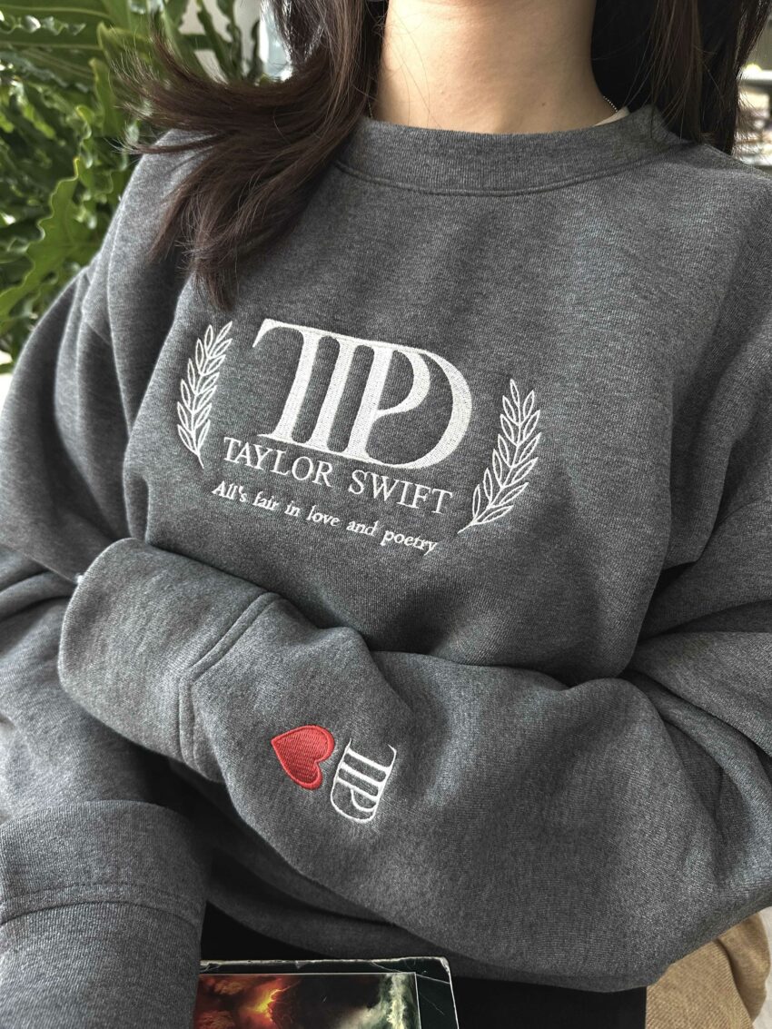 Taylor Swift The Tortured Poets Department Album Version 3 – Embroidery Sweatshirt