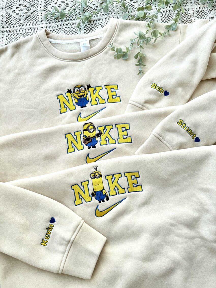 Minion Nike – Embroidery Sweatshirt