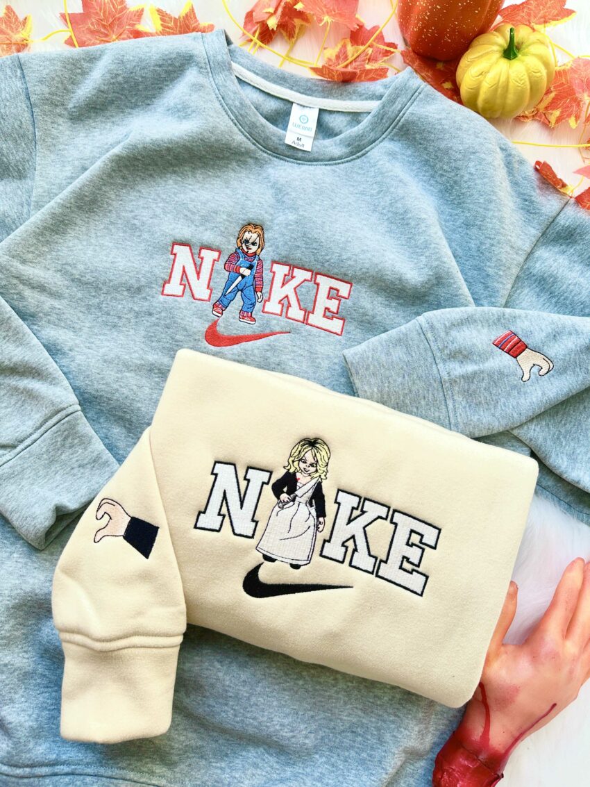 Chucky and Tiffany Version Nike – Embroidery Sweatshirt