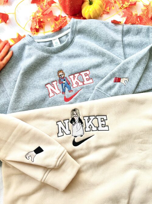 Chucky and Tiffany Version Nike – Embroidery Sweatshirt