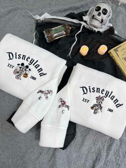 Mickey And Minnie ver Halloween – Embroidery Sweatshirt