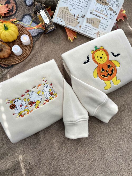 Winnie The Pooh ver Halloween – Embroidery Sweatshirt