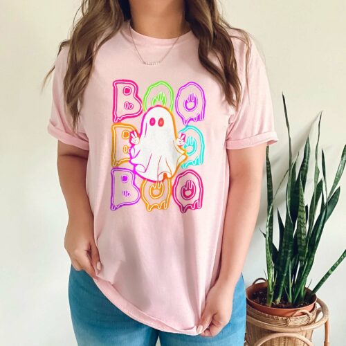 Halloween Boo Boo Boo Cute Ghost Vintage Shirt