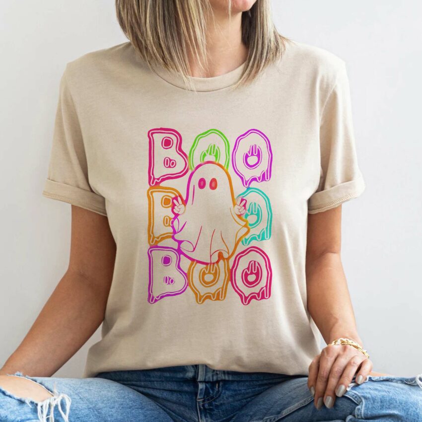 Halloween Boo Boo Boo Cute Ghost Vintage Shirt