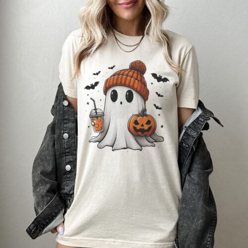 Halloween Boo Cute Ghost Vintage Shirt