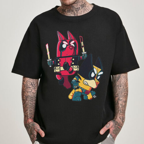 Deadpool and Wolverine Ver Bluey Vintage Shirt