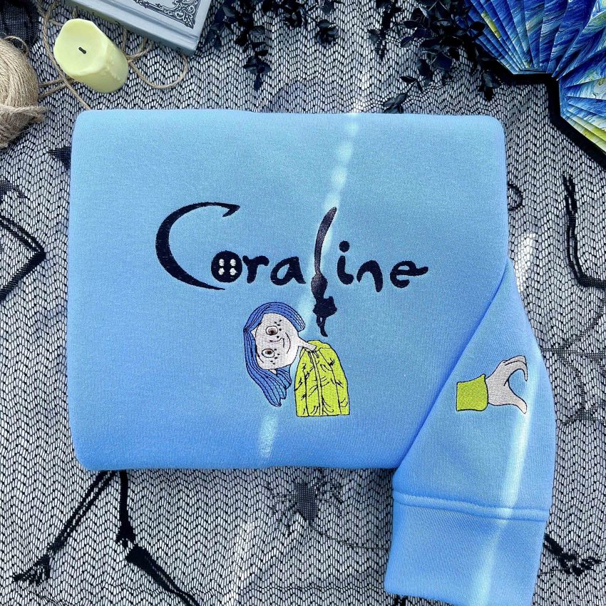 Coraline & Wybie Full Collection – Embroidery Sweatshirt