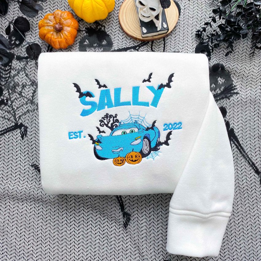 Cars Ver Halloween Mc Queen, Sally and Mater – Embroidery Sweatshirt