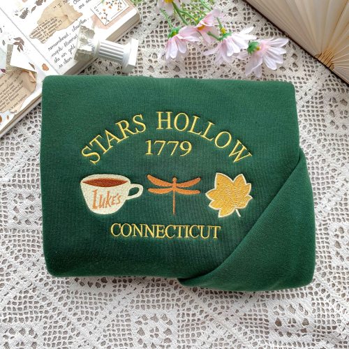 Stars Hollow Connecticut – Embroidery Sweatshirt Hoodie T-shirt