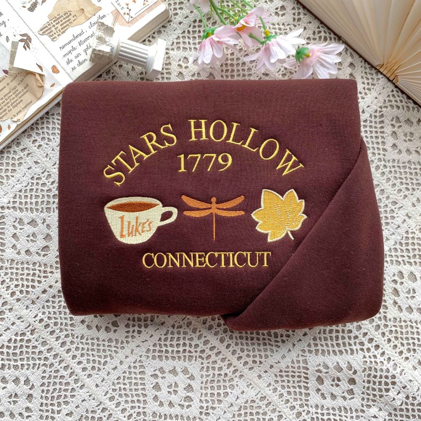 Stars Hollow Connecticut – Embroidery Sweatshirt Hoodie T-shirt