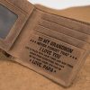 Perfect Gifts For Men, To Our Grandson Wallet, Personalized Leather Wallets, W96