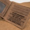 Personalized Leather Wallets, To My Grandson Wallet, Perfect Gifts For Men, W95