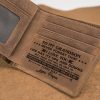 To My Grandson Wallet, Perfect Gifts For Men, Personalized Leather Wallets, W100