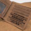 To Our Grandson Wallet, Personalized Leather Wallets, Perfect Gifts For Men, W102