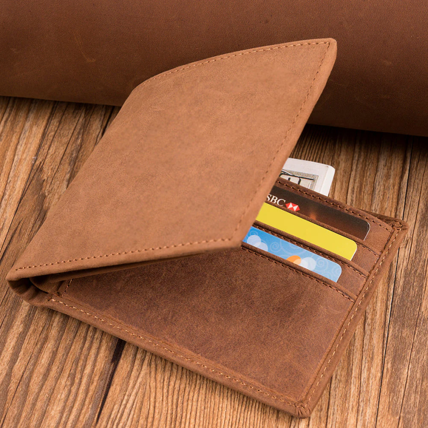 To Our Grandson Wallet, Perfect Gifts For Men, Personalized Leather Wallets, W104