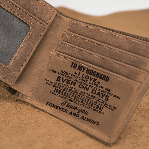 Personalized Leather Wallets, Perfect Gifts For Men, W05