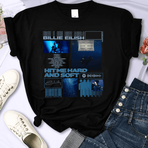 Billie Eilish Hit Me Hard And Soft The Tour T-Shirt, Billie Fan Gift, Color Comforts Graphic Tee
