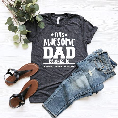 Father’s Day Shirt – Personalized & Custom Dad T-Shirt Gift for Him 2025