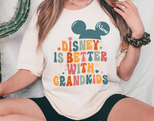 Funny Disney Is Better With Grandkids Shirt, Disneyland Vacation Unisex T-shirt, Disney Family Matching Tee, Disneyland Family Holiday Trip