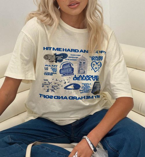 Official Billie Eilish Hit Me Hard And Soft Merch Tee - The Tour Collection Shirt